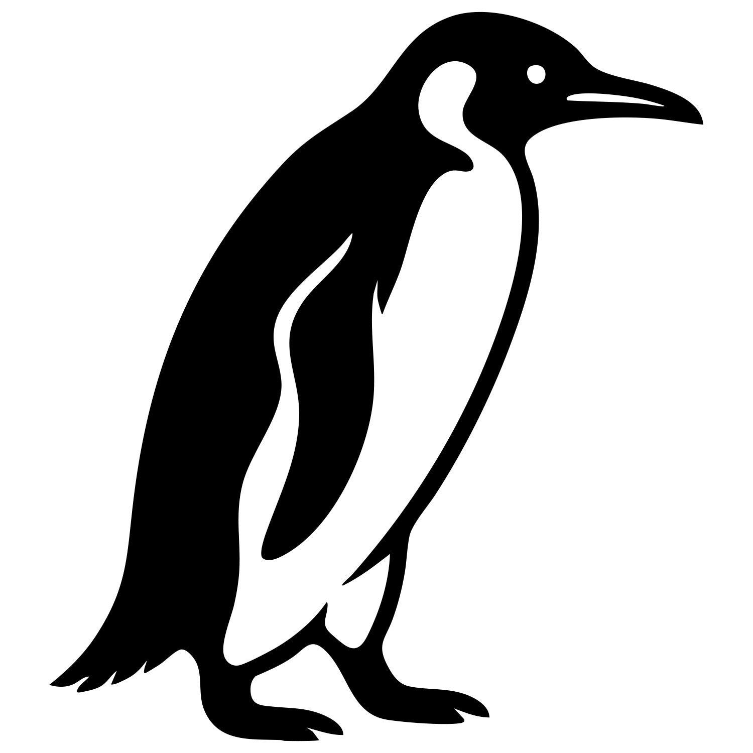 Gentoo Penguin DXF File – CNC Cutting Design | ABPENGUIN128