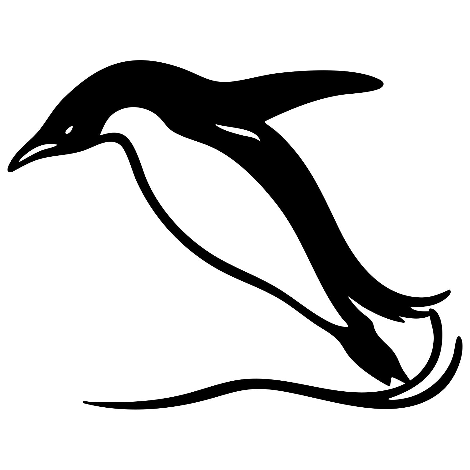 Gentoo Penguin DXF File – CNC Cutting Design | ABPENGUIN40