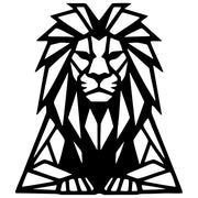 Geometric Lion DXF File – CNC Cutting Design | AWLION1009