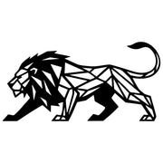 Geometric Lion DXF File – CNC Cutting Design | AWLION1028