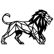 Geometric Lion DXF File – CNC Cutting Design | AWLION1032
