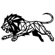 Geometric Lion DXF File – CNC Cutting Design | AWLION1037