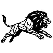 Geometric Lion DXF File – CNC Cutting Design | AWLION1047