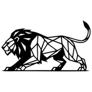 Geometric Lion DXF File – CNC Cutting Design | AWLION1052