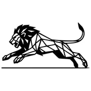 Geometric Lion DXF File – CNC Cutting Design | AWLION1054