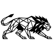 Geometric Lion DXF File – CNC Cutting Design | AWLION1056