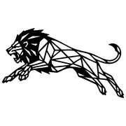 Geometric Lion DXF File – CNC Cutting Design | AWLION1062