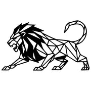 Geometric Lion DXF File – CNC Cutting Design | AWLION1064