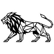 Geometric Lion DXF File – CNC Cutting Design | AWLION1066