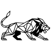 Geometric Lion DXF File – CNC Cutting Design | AWLION1067