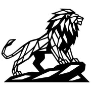 Geometric Lion DXF File – CNC Cutting Design | AWLION1081