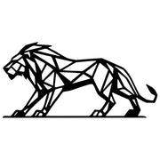 Geometric Lion DXF File – CNC Cutting Design | AWLION1085