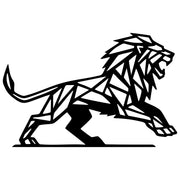 Geometric Lion DXF File – CNC Cutting Design | AWLION1089