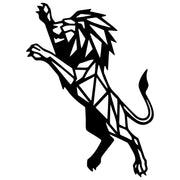 Geometric Lion DXF File – CNC Cutting Design | AWLION1093
