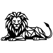 Geometric Lion DXF File – CNC Cutting Design | AWLION1094