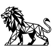 Geometric Lion DXF File – CNC Cutting Design | AWLION1207