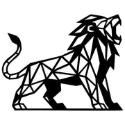 Geometric Lion DXF File – CNC Cutting Design | AWLION1208