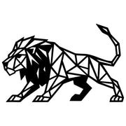 Geometric Lion DXF File – CNC Cutting Design | AWLION1211