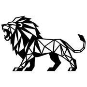 Geometric Lion DXF File – CNC Cutting Design | AWLION1214