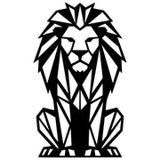 Geometric Lion DXF File – CNC Cutting Design | AWLION1215