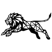 Geometric Lion DXF File – CNC Cutting Design | AWLION1216