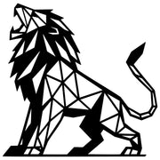 Geometric Lion DXF File – CNC Cutting Design | AWLION1219