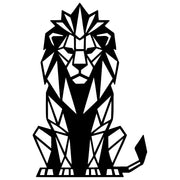 Geometric Lion DXF File – CNC Cutting Design | AWLION1220