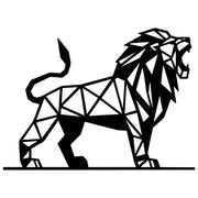 Geometric Lion DXF File – CNC Cutting Design | AWLION1229