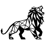Geometric Lion DXF File – CNC Cutting Design | AWLION1231