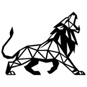 Geometric Lion DXF File – CNC Cutting Design | AWLION1233