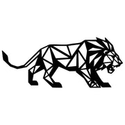 Geometric Lion DXF File – CNC Cutting Design | AWLION1241