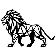 Geometric Lion DXF File – CNC Cutting Design | AWLION1242