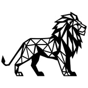 Geometric Lion DXF File – CNC Cutting Design | AWLION1243