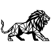 Geometric Lion DXF File – CNC Cutting Design | AWLION1245