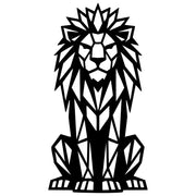 Geometric Lion DXF File – CNC Cutting Design | AWLION1248
