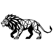 Geometric Lion DXF File – CNC Cutting Design | AWLION1252