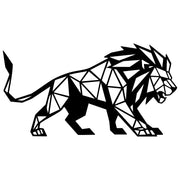 Geometric Lion DXF File – CNC Cutting Design | AWLION1253