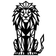 Geometric Lion DXF File – CNC Cutting Design | AWLION1255