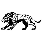 Geometric Lion DXF File – CNC Cutting Design | AWLION1257