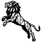 Geometric Lion DXF File – CNC Cutting Design | AWLION1267