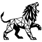 Geometric Lion DXF File – CNC Cutting Design | AWLION1269