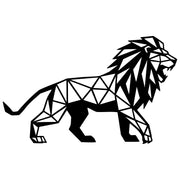 Geometric Lion DXF File – CNC Cutting Design | AWLION1271