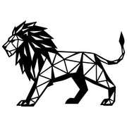Geometric Lion DXF File – CNC Cutting Design | AWLION1275