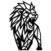 Geometric Lion DXF File – CNC Cutting Design | AWLION1280