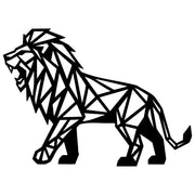 Geometric Lion DXF File – CNC Cutting Design | AWLION1281