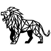 Geometric Lion DXF File – CNC Cutting Design | AWLION1284