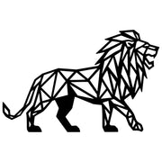 Geometric Lion DXF File – CNC Cutting Design | AWLION1285