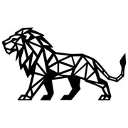 Geometric Lion DXF File – CNC Cutting Design | AWLION1289