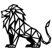 Geometric Lion DXF File – CNC Cutting Design | AWLION1291