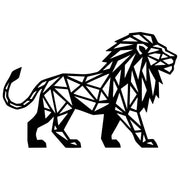 Geometric Lion DXF File – CNC Cutting Design | AWLION1295